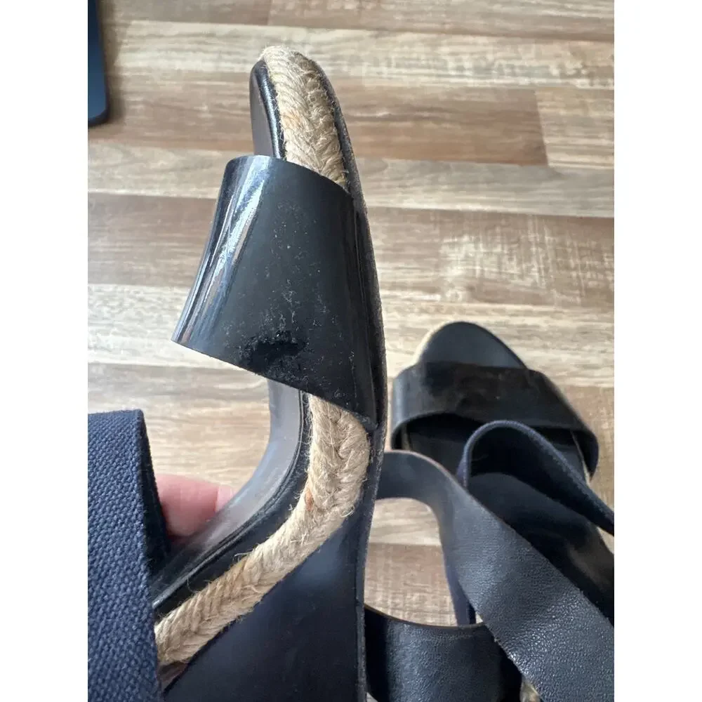 Pierre Hardy Colorblock Ankle Wrap Wedge Sandals 8 / 38